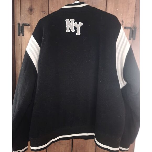 N.Y. BLACK Yankees Vintage Wool Bomber J.W. Nostalgia 1933 Negro League Club - Picture 4 of 14